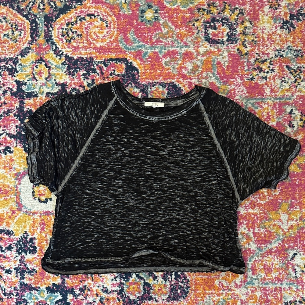 Chelsea & Violet Black Short Sleeve Tee